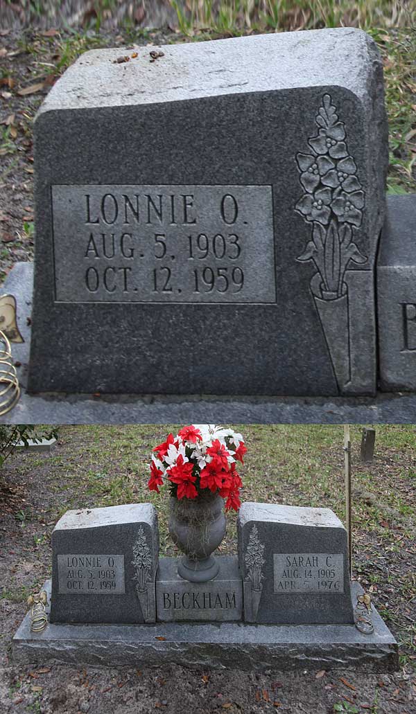 Lonnie O. Beckham Gravestone Photo