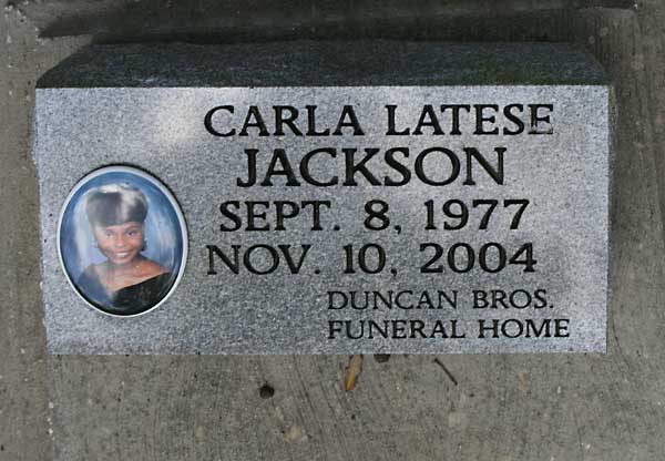 CARLA LATESE JACKSON Gravestone Photo