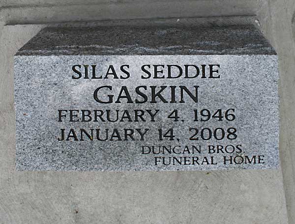 SILAS SEDDIE GASKIN Gravestone Photo