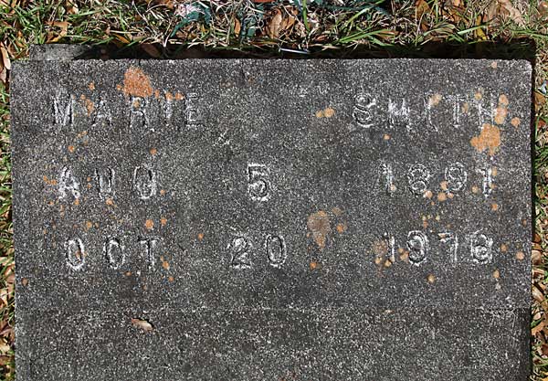 MARIE SMITH Gravestone Photo