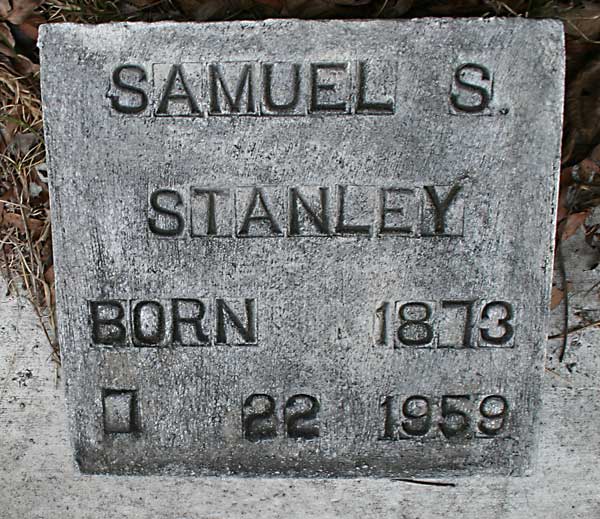 SAMUEL S STANLEY Gravestone Photo