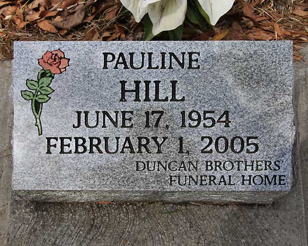 PAULINE HILL Gravestone Photo