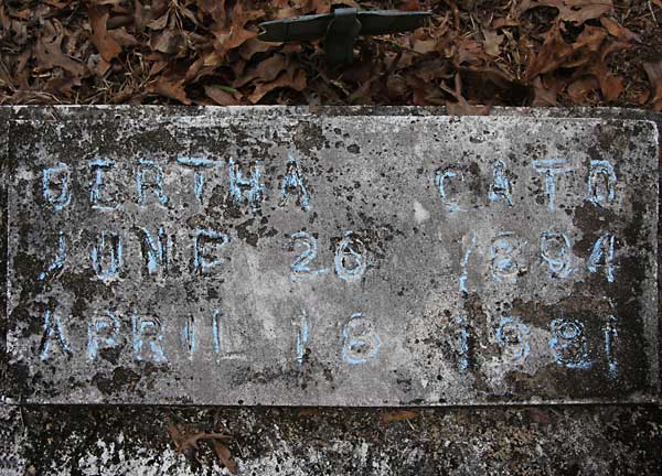 BERTHA CATO Gravestone Photo