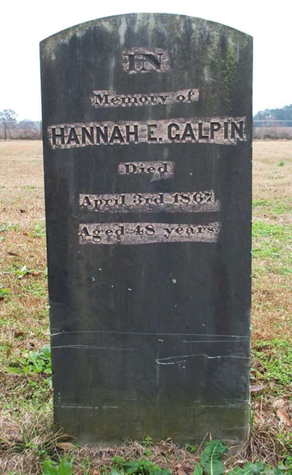 Hannah E. Galpin Gravestone Photo