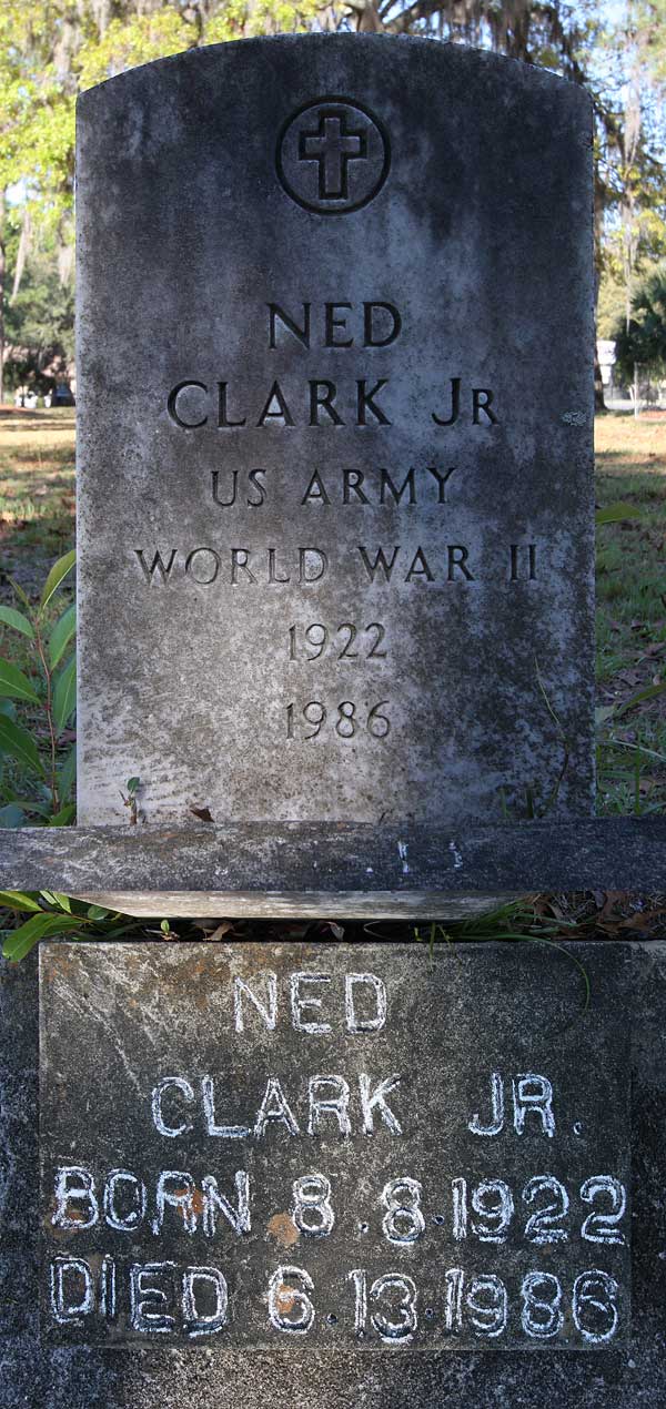 Ned Clark Gravestone Photo