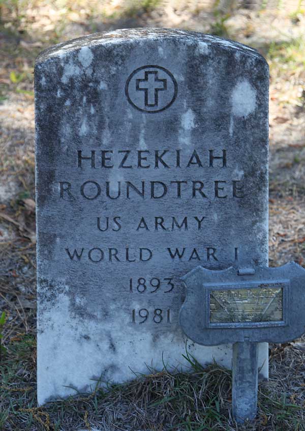 Hezekiah Roundtree Gravestone Photo