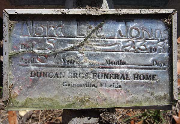 Nora Lee Jonas Gravestone Photo