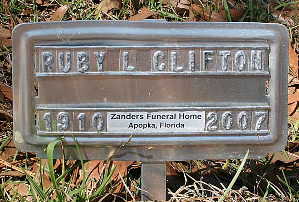 Ruby L. Clifton Gravestone Photo