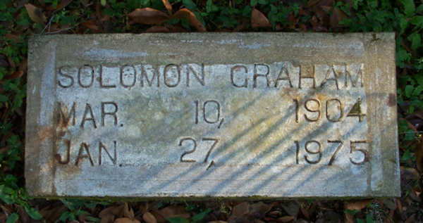 Solomon Graham Gravestone Photo