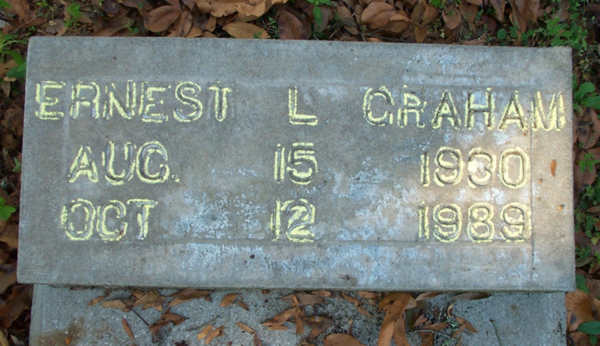 Ernest L. Graham Gravestone Photo