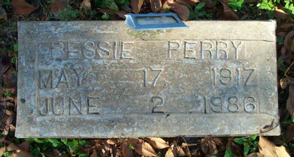 Bessie Perry Gravestone Photo