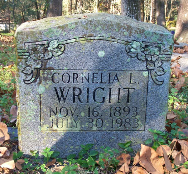 Cornelia L. Wright Gravestone Photo