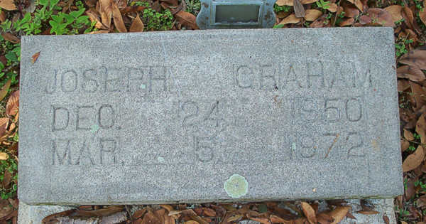 Joseph Graham Gravestone Photo