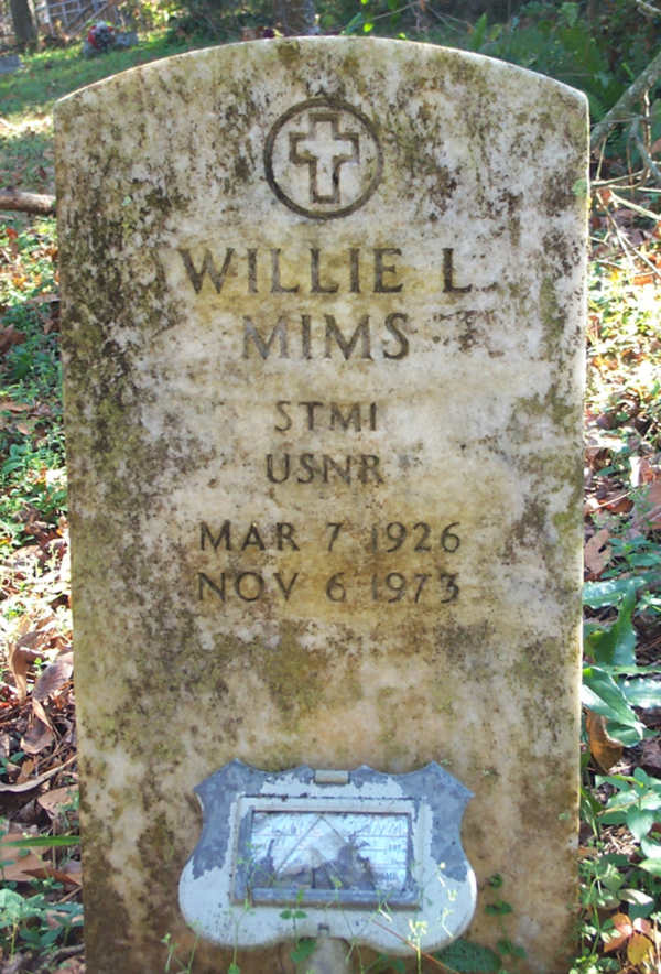 Willie L. Mims Gravestone Photo
