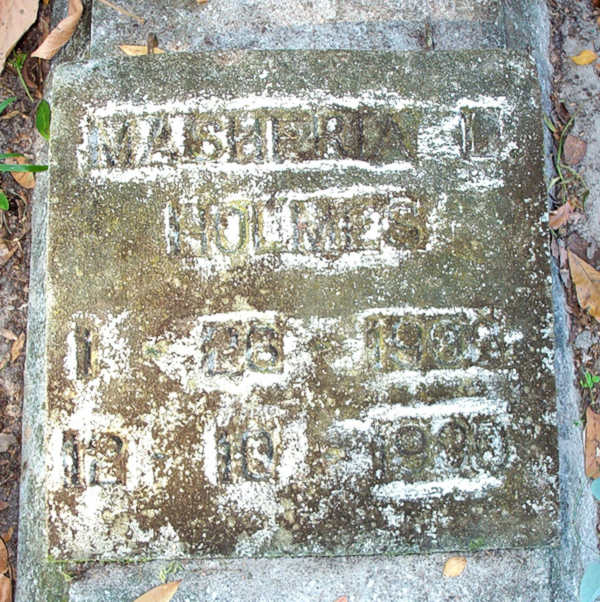 Masheria L. Holmes Gravestone Photo