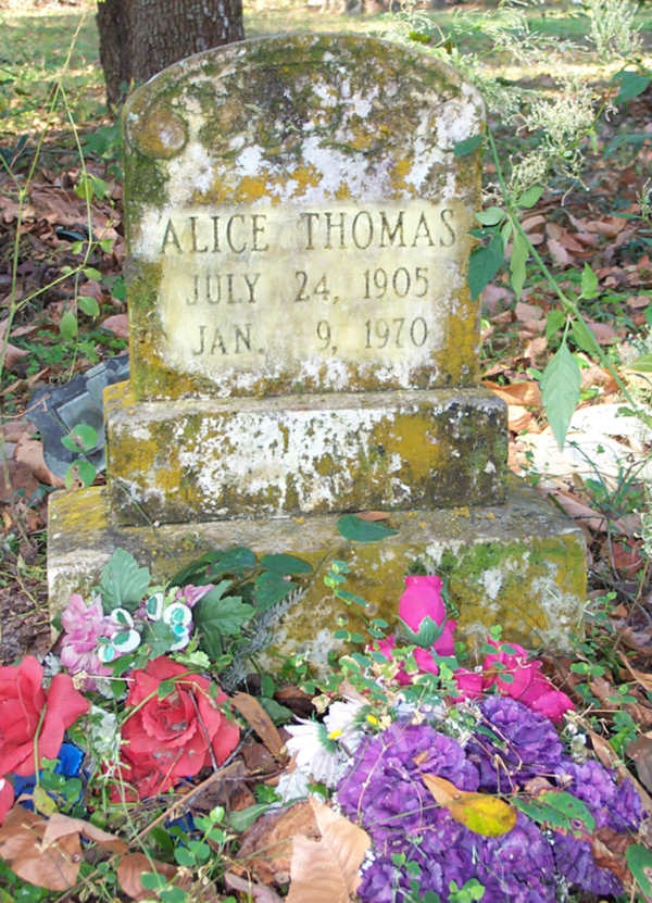 Alice Thomas Gravestone Photo