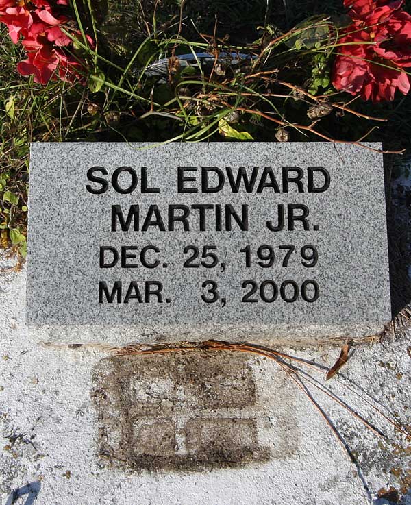 Sol Edward Martin Gravestone Photo