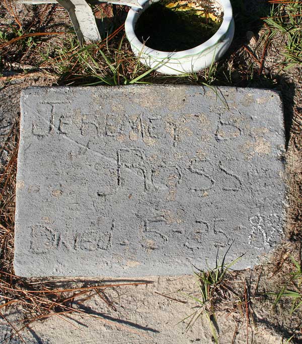 Jeremey B. Ross Gravestone Photo