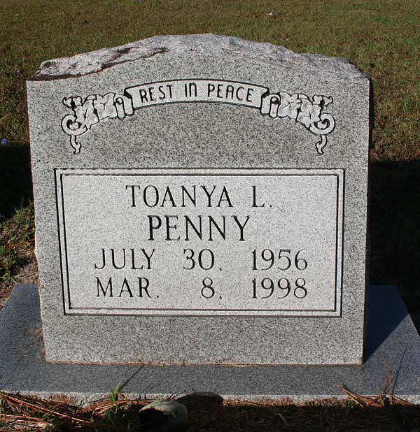 Toanya L. Penny Gravestone Photo