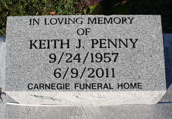 Keith J. Penny Gravestone Photo