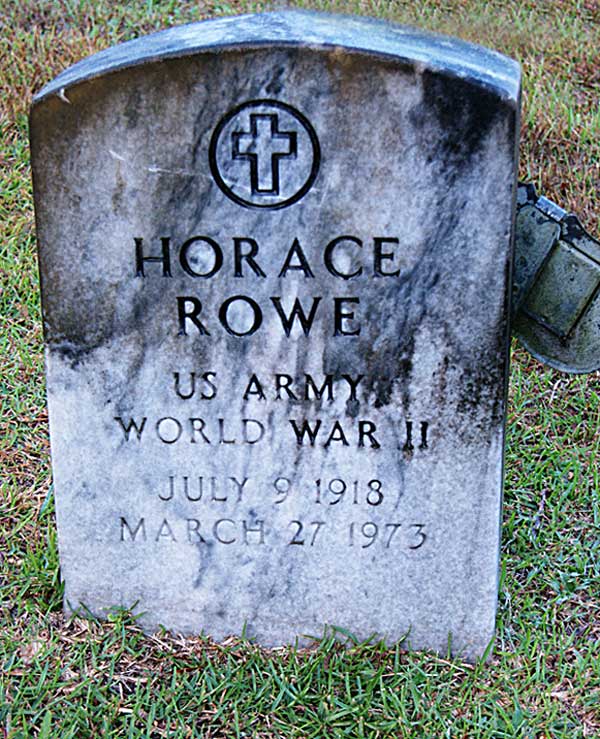 Horace Rowe Gravestone Photo