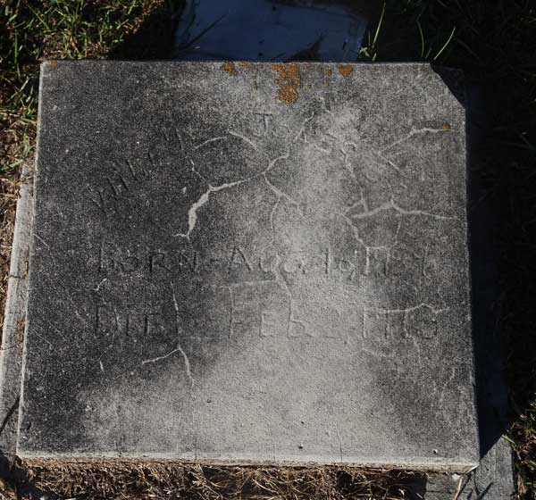 Willy J **** Gravestone Photo