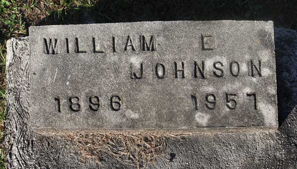 William E. Johnson Gravestone Photo