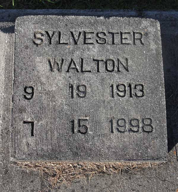 Sylvester Walton Gravestone Photo