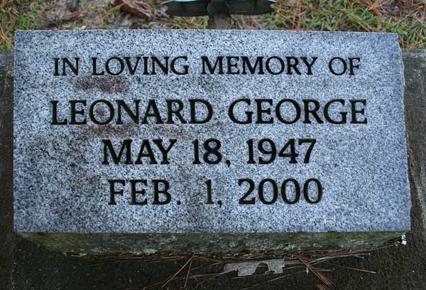 Leonard George Gravestone Photo