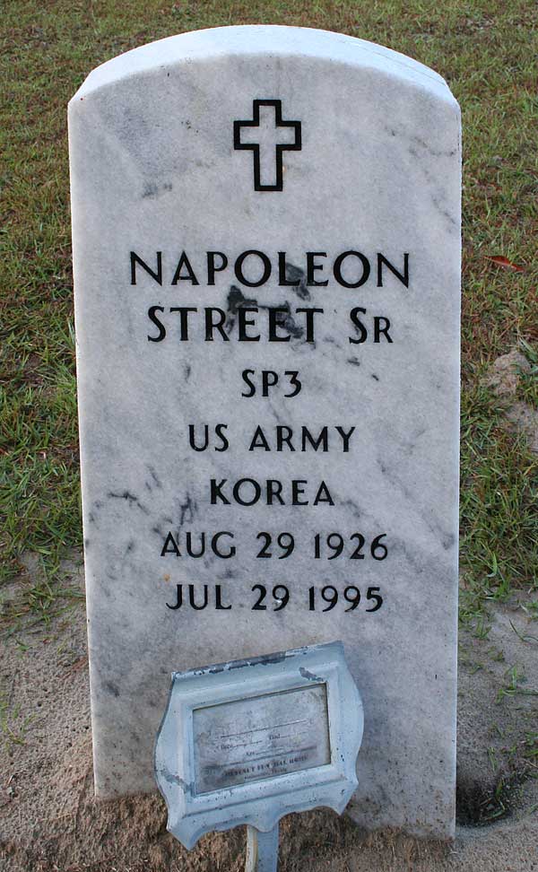 Napolean Street Gravestone Photo