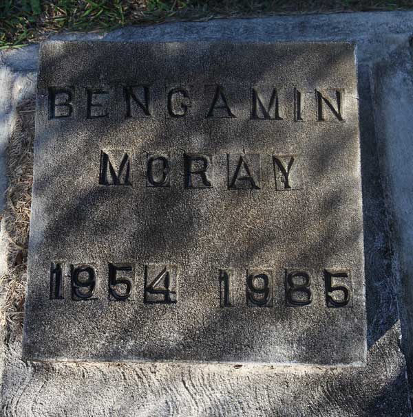 Bengamin McCray Gravestone Photo