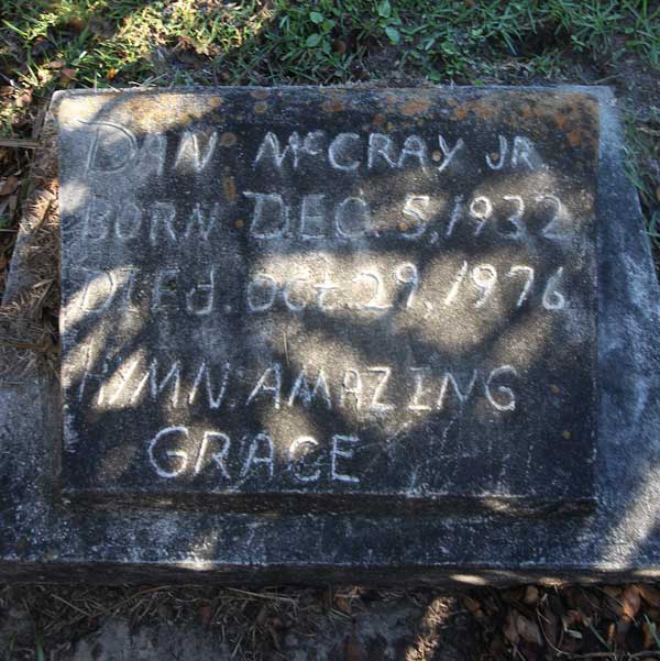 Dan McCray Gravestone Photo
