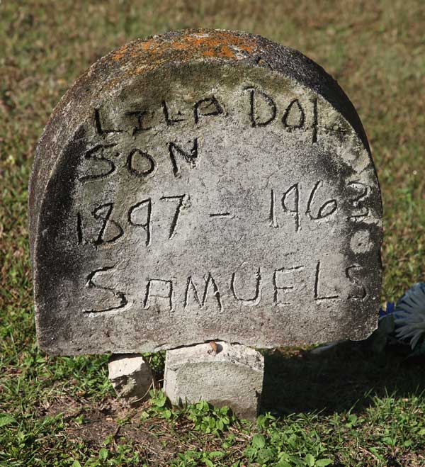 Lila Dot Son Samuels Gravestone Photo