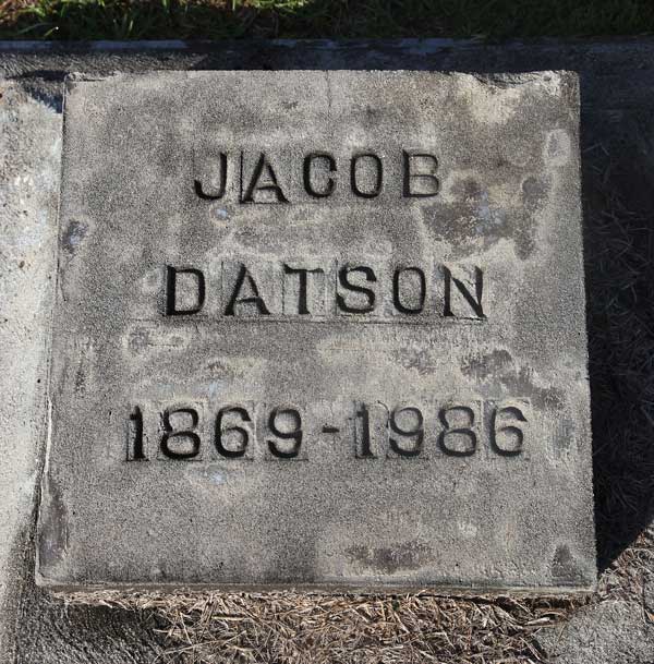 Jacob Datson Gravestone Photo