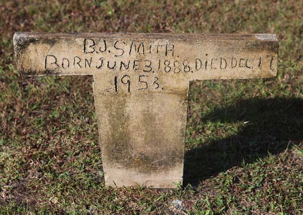 B.J. Smith Gravestone Photo