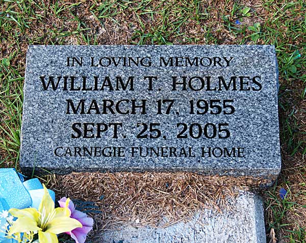 William T. Holmes Gravestone Photo
