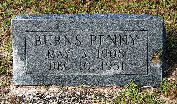 Burns Penny Gravestone Photo