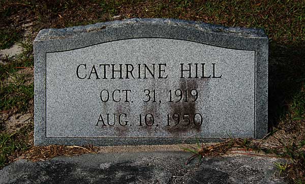 Cathrine Hill Gravestone Photo