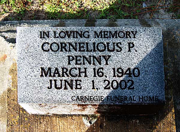 Cornelious P. Penny Gravestone Photo