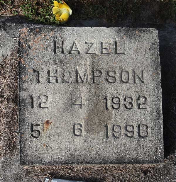 Hazel Thompson Gravestone Photo