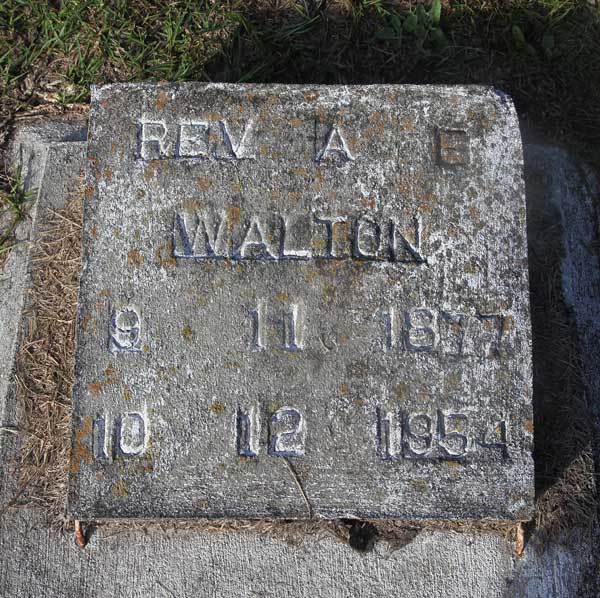 Rev. A.E. Walton Gravestone Photo