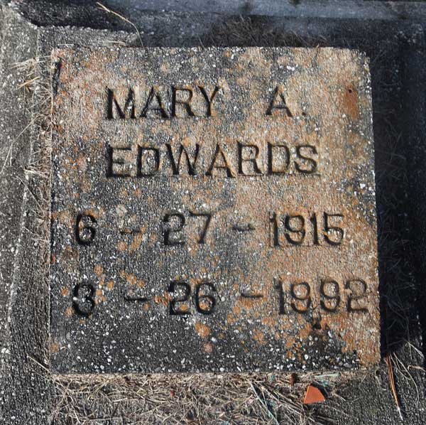 Mary A. Edwards Gravestone Photo