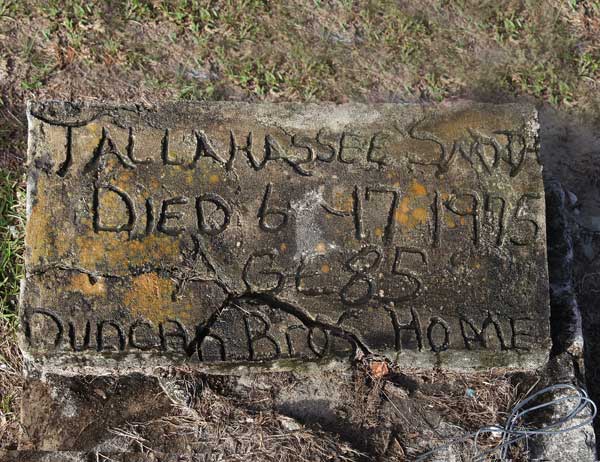 Tallahassee Snod Gravestone Photo