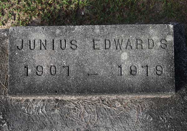 Junius Edwards Gravestone Photo