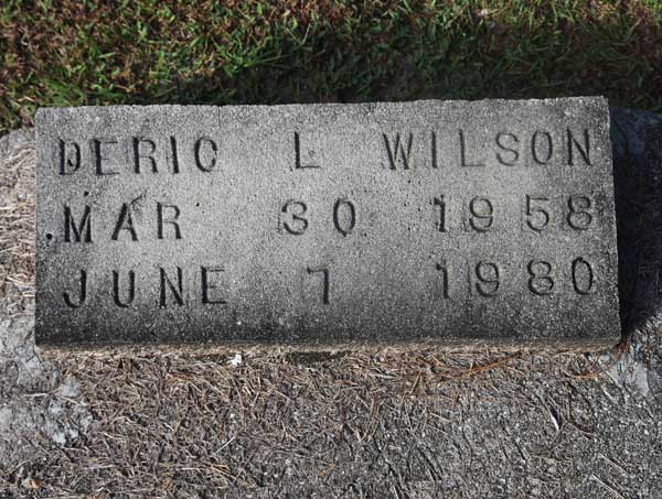 Deric L. Wilson Gravestone Photo