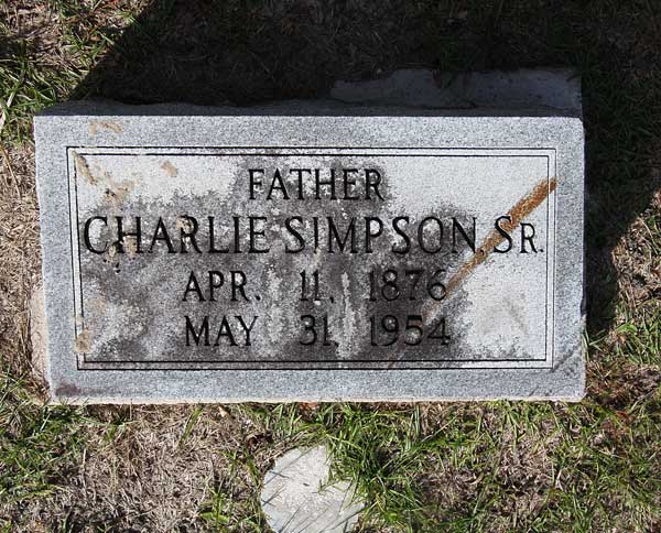 Charlie Simpson Gravestone Photo
