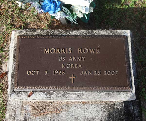 Morris Rowe Gravestone Photo
