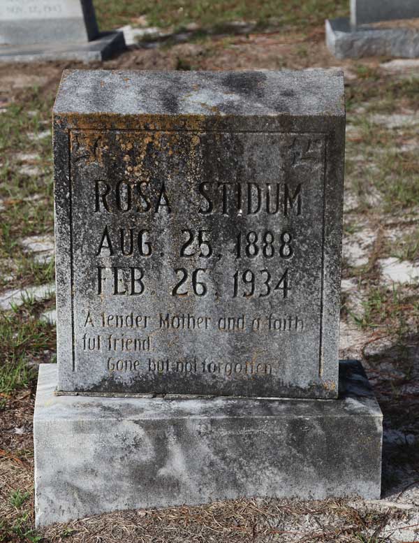 Rosa Stidum Gravestone Photo