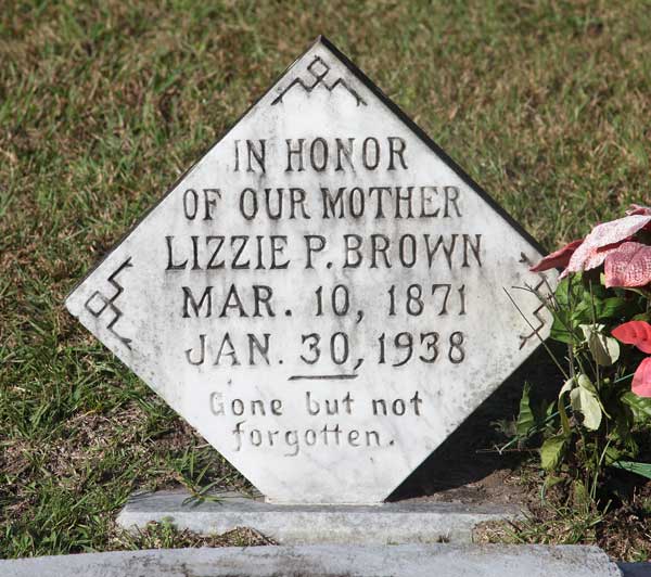 Lizzie P. Brown Gravestone Photo
