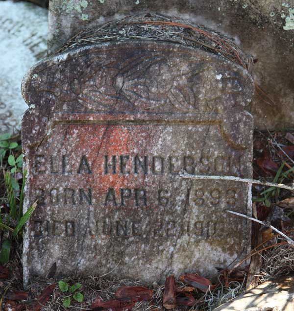 Ella Henderson Gravestone Photo